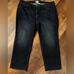 Lane Bryant Size 24 Magic Waistband High-Rise Straight Jeans - fit like a 26